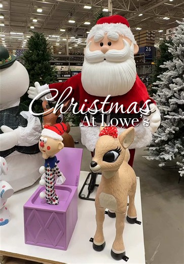 FIRST LOOK at Christmas at Lowe’s!! 🎅 The holiday magic is officially hitting the shelves and I’m already obsessed! #christmas #decor #lowes #holidays #fyp