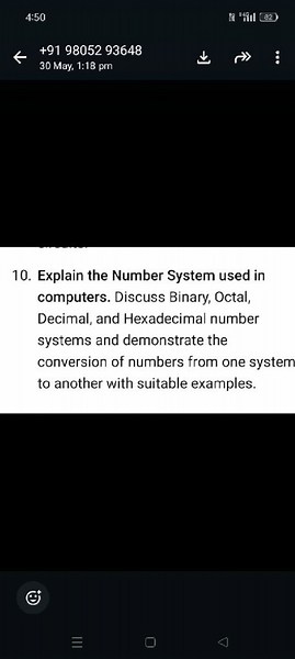 Explain the Number System used in computers. Discuss Binary, Oc... | Filo