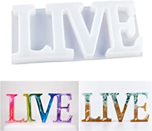 LET'S RESIN Word Molds, Resin Live Molds, Epoxy Resin Molds for DIY Table Decoration, Home Decoration, Good Gift Idea to Creating A Unique Resin Project for Your Friends and Family Members