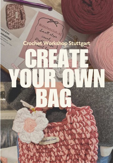Du willst etwas Neues lernen und suchst nach einer kreativen Auszeit? 🤍 In meinen Crochet-Workshops häkeln wir gemeinsam deine eigene Tasche – Schritt für Schritt und ganz ohne Vorkenntnisse. 🗓 17.01.26 oder 18.01.26 📍 Stuttgart Kleine Gruppen · cozy Atmosphäre · inkl. Material 🧶 Schreib mir eine DM für die Anmeldung ✨ #crochetworkshop #crochetbag #handmadecommunity #stuttgart