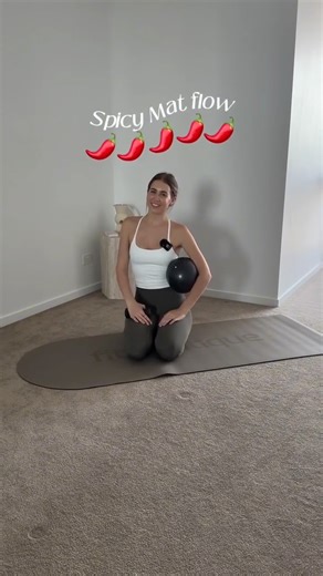 Spicy mat flow 🌶️ Save this to try later ✨ Comment down below if you feel the burn! #pilates #pilatesmat #pilatesinstructor #matflow #pilatesworkout | FitBoutique
