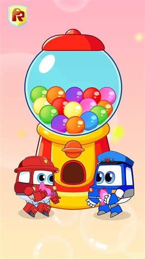 Kids Learn Sharing Is Good Rainbow Candies | Sharing Is Caring | Kids Songs by RoboSquad #shorts