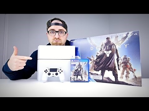 Glacier White PS4 Unboxing (Destiny Bundle)