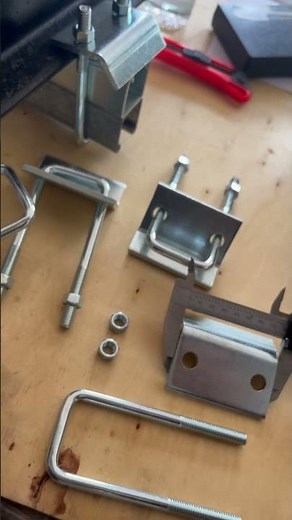 Long U Bolt Beam Clamps for Back to Back Strut Channel. #hardware #pipesupport #metalframing #hvac