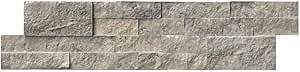 Tenedos Silver Travertine Splitface Ledger Wall Panel – 7"x20" Natural Stone Tile for Backsplash, Fireplace, Accent Walls – 50 Pieces, Covers 50 Sq. Ft.