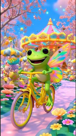 Froggy’s Dream Ride 🚲💚🌟 | 3D Fantasy Bike Adventure