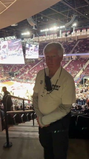 Walking To My Seat for a Big College Basketball Game