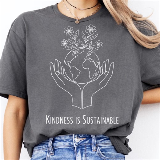 Kindness is Sustainable PNG: Earth Line Art Eco Quote Png Environmental Awareness Minimalist Design (digital Download) - Etsy Australia