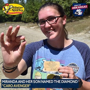 😮 💎 WOW! A 27-year-old woman found this 3.72 ct yellow diamond on the ground at the Crater of Diamonds State Park https://bit.ly/33R4O0U | 40/29 News -- Fort Smith & Fayetteville, Arkansas