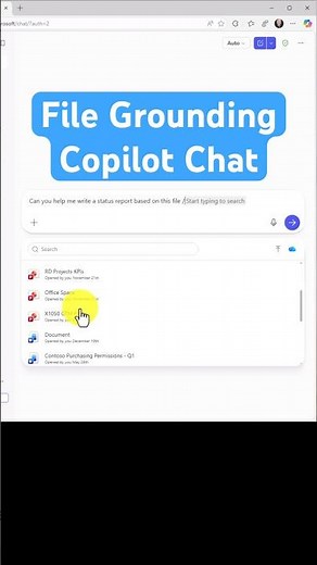 File Grounding in Copilot Chat #Copilot #microsoft365copilot #microsoft365