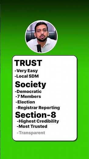 Confused between Trust, Society, or Section 8 Company to start your NGO?