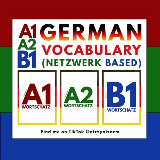 German A1-B1 Vocabulary Word List | Netzwerk Based (digital Download PDF) - Etsy UK