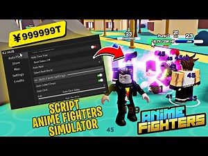 ROBLOX Anime Fighters Simulator SCRIPT AUTOFARM, INFINITE YEN (UPDATE 16)