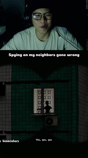 Spying on my neighbors gone wrong #fyp #gaming #horrorgame | horror game