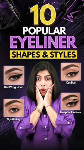 Which Eyeliner Style Is Your Favorite? 😱 | Beauty & Makeup English Vocabulary | Kanchan EC #shorts