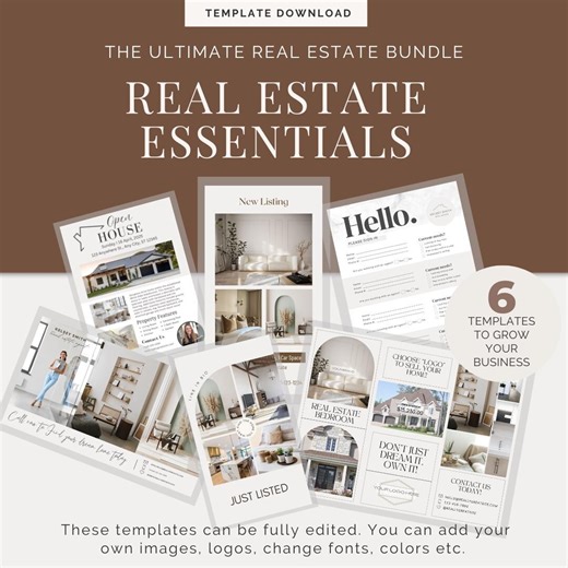 Open House Flyer, Real Estate Flyer Template, Canva Real Estate, Open House Sign, Real Estate Marketing, Modern Real Estate Marketing - Etsy