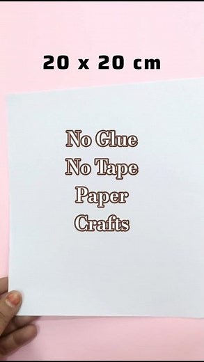 No glue no tape paper crafts || Paper house || simple paper crafts ideas || origami || diy