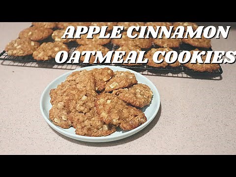 Homemade Apple Cinnamon Oatmeal Cookies - Soft, Delicious, and Perfect for Fall