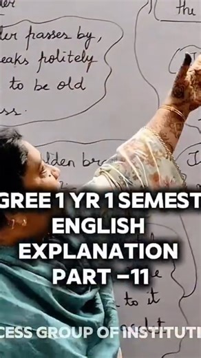 Success Group of Institutions on Instagram: "Part -11 Degree First Semester English Paper explained clearly to help students understand the exam structure and prepare smartly. 📘✨ This section focuses on building strong language fundamentals, improving comprehension skills, and enhancing vocabulary and grammar usage. A clear understanding of Part 1 helps students score confidently by knowing what to study, how questions are framed, and how to manage time effectively in the exam. Consistent pract