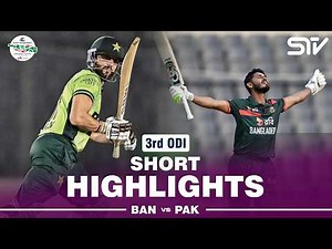 Short Highlights | Bangladesh vs Pakistan | Match 03 | ODI Series 2026 | M9F1J
