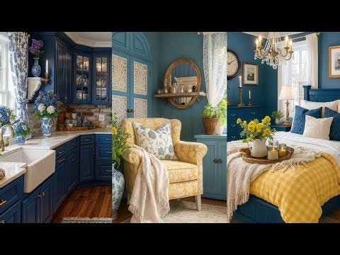 Shabby Chic Countryside Home Décor with Blue and White || Vintage Cottage Elegance 🦢🌸SHABBY CHIC