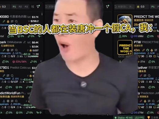 当 BSC 的人都在装唐冲一个假 CA我：