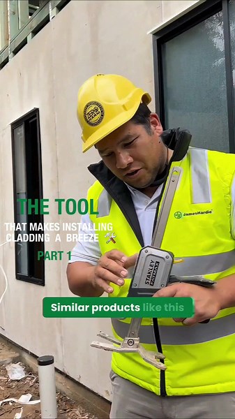 🚧👷‍♂️ On-site with Dan from James Hardie Need help with cladding? Check out the Stanley FatMax TradeLift tool in action on-site with Hardie™ Brushed Concrete Cladding ! 🙌✨ This tool makes positioning cladding effortless—just lift, adjust, and get that perfect fit every time. No more struggling with heavy sheets! Stay tuned for the on-site demonstration and see how easy it can be. 🔨🏡 #ConstructionHacks #StanleyTools #HardieBrushedConcrete #DIYTips #RenovationLife #BuilderTok #JamesHardieAU