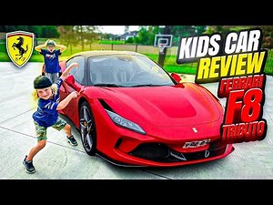Braxton and Ryder with NEW Ferrari Tributo - Kids Video about Super Cars