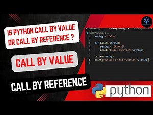 Is Python Call By Value or Call By Reference?|Call by value &Reference #callbyreference #callbyvalue