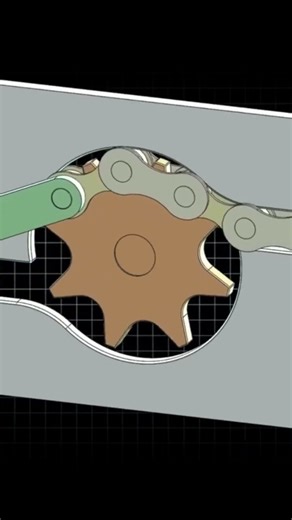 Chain Drive Mechanism 🥺| #solidworks | #viral | #shorts | #viralshorts |#gear | #autocad | #belt |