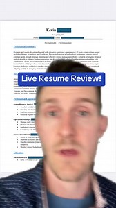 7.5K views · 66 reactions | #greenscreen this resume is pretty weak but the person has strong experience. It s all about how you sell yourself and communicate your experience! #resume #career #jobsearch #learnonfacebook | Richard Rose | Facebook