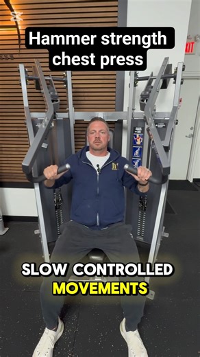 Chest press machine tutorial by Coach Kevin. #motivation #chestpress #tutorial #demo #gymmachines