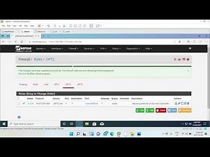 How to create a firewall rule in a pfsense to allow internet