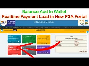 New PSA Portal Me Balance Add kaise kare 2024 || NEW PSA ID Wallet me Payment Kaise Add Kare 2023