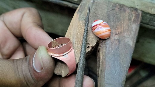 Copper ring making process ! How to make a copper ring ! Handmade jewellery #reelsfypシ #coin #viral #bullet #reels #reelsviral | Swapan Goldsmith