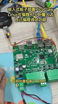 嵌入式linux板子安装picoclaw以后，可以自己编程调试代码了#picoclaw#ai编程#openclaw #linux