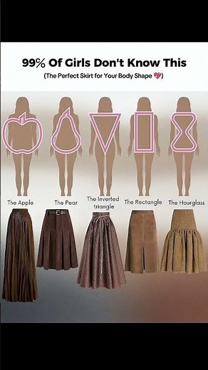 How To Choose The Right Skirt For Your Body Type ✨#FashionType #BodyShapeGuide #Stylelnspo