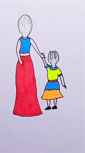 A cute story is back Art drawing 🍴🥄 #shorts #drawing #youtubeshorts #usa