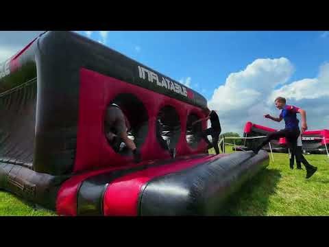 ✨ Jump, swing, slide through the UK's BIGGEST inflatable 5k obstacle course ✨ #funrun