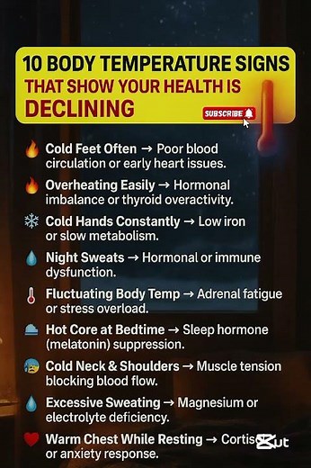Body Temperature Signs That Show Your Health Is Declining | Hidden Health Warnings You Ignore