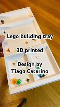 Lego building tray review! 3D printed design by Tiago Catarino. #lego #3dprinting
