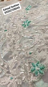 1.3K views · 17 reactions | https://www.instagram.com/eshaal_fashion99 Hit code 3 pec stuff organza handmade Watsapp 03322728045 Beautiful dress same as model High quality Stiching available | Eshaal Fashion | Facebook