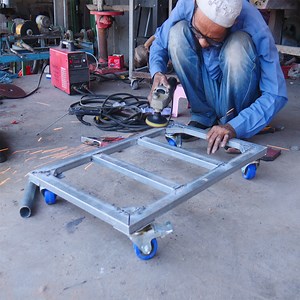 16K views · 584 reactions | Awesome Project By Roseth - How To Make A Pushing Trolley Like and share ! Thanks ! | METAL WORKS | Facebook