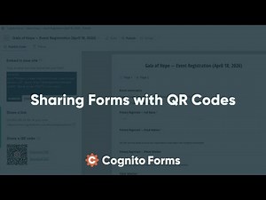 Sharing Forms with QR Codes