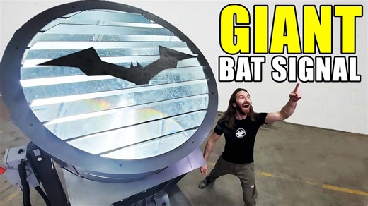 We Built a GIANT Bat-Signal… And It Actually Works!