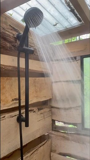 Showering Off Grid in the Rain