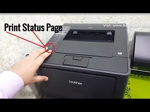 How To Print Test / Status Page on Brother HL5450DN