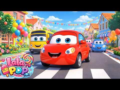 Roda-Roda Mobil Berputar Mobil Kecil Berjalan-Jalan - Lalapop Lagu Anak-anak