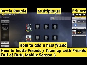 How to Invite or Team up with friends in Call of Duty Mobile Multiplayer | COD Mobile | CODM