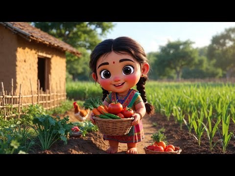 Village Cooking Doll 🍲 | Cute 3D Cartoon Girl Cooking in Village | Relaxing Animation